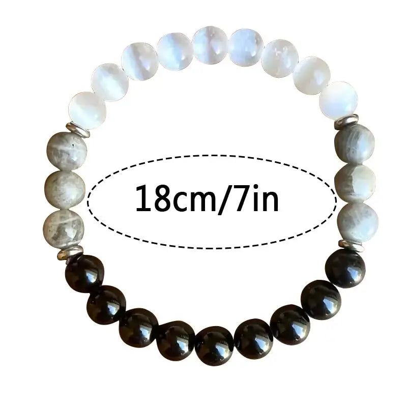 Natural stone protective bracelet brings security, good luck and health is the ideal gift for men and women