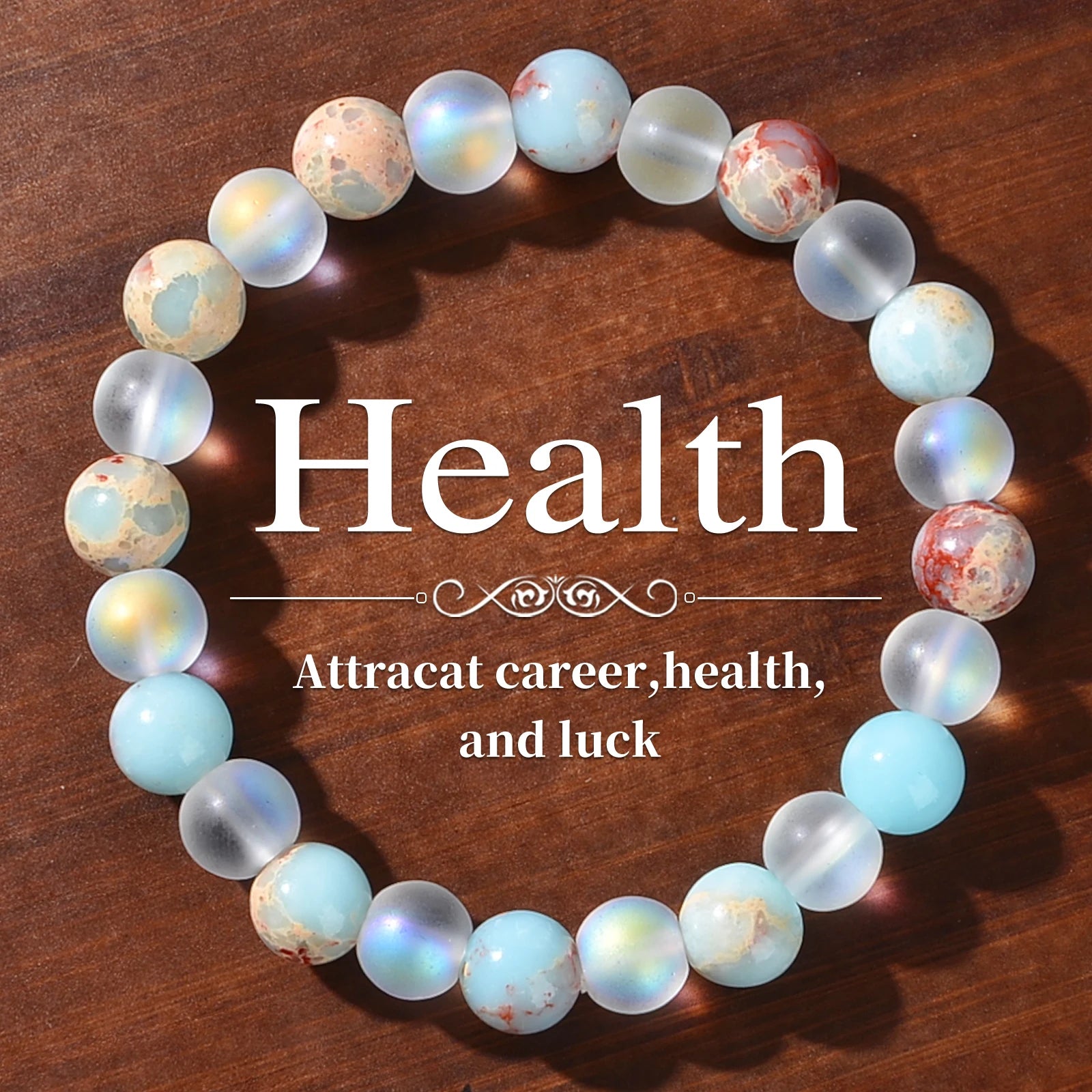 Aura Quartz Beaded Bracelet